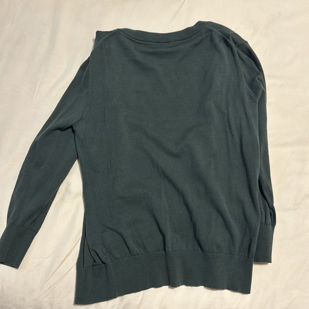 J. Crew grey gray charcoal the Clare cardigan s small - Picture 3 of 3